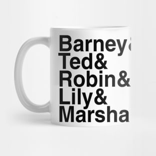 How I Met Your Mother Helvetica List Mug